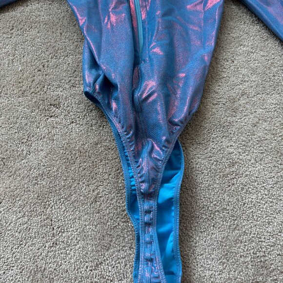HIRO GATO Mystique Metallic Spandex Leotard L LARGE BRAND NEW LIMITED L@@K - Picture 6 of 12